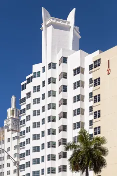 Delano South Beach Hotel, southwest elevation