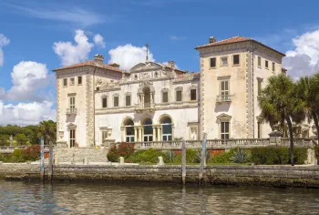 Villa Vizcaya, east elevation