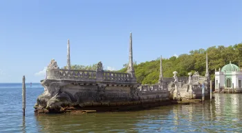 Villa Vizcaya, Stone Barge (north elevation)