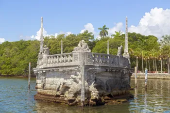 Villa Vizcaya, Stone Barge (northeast elevation)