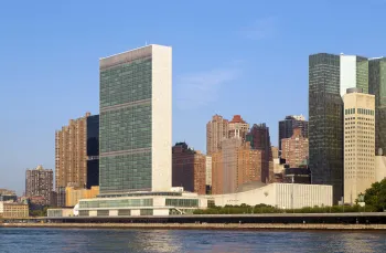 Headquarters of the United Nations, northeast elevation
