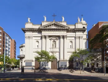 Basilica of Our Lady of Mount Carmel, west elevation